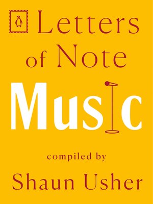 cover image of Letters of Note--Music